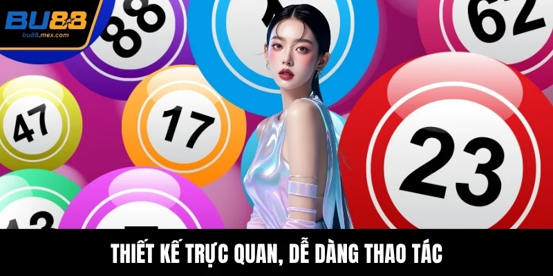 Thiết kế trực quan, dễ dàng thao tác